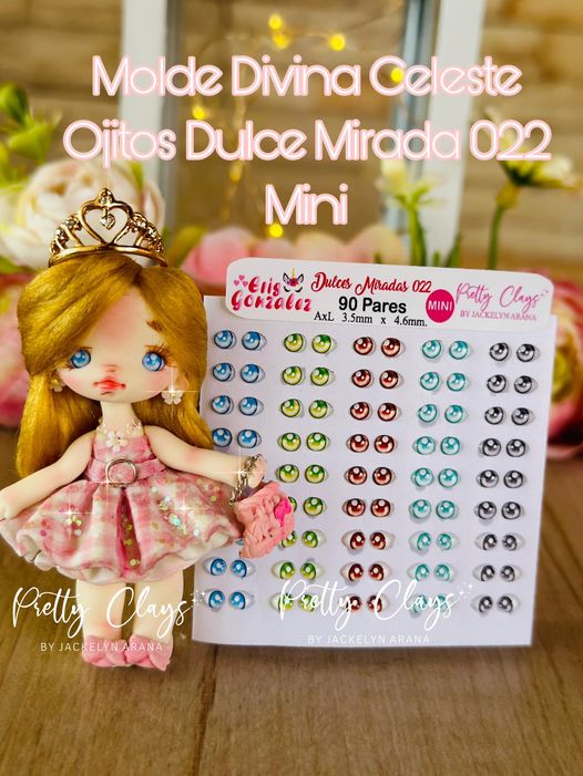 Ojitos Resinados No. 22 Dulce Mirada. Eris Gonzalez/Pretty Clays