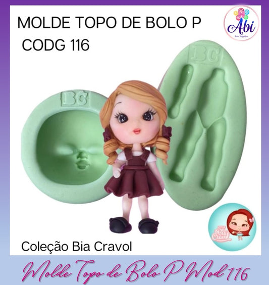 Molde de Silicon Topo de Bolo P mod 116