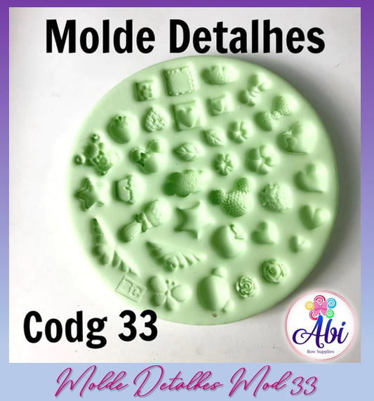 Molde de Silicon Detalhes / Detalles mod33 BC