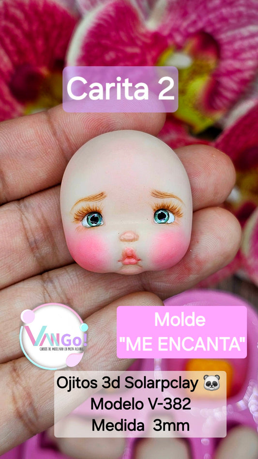 Carterita de Ojitos Resinados Solar PClay Modelo 382