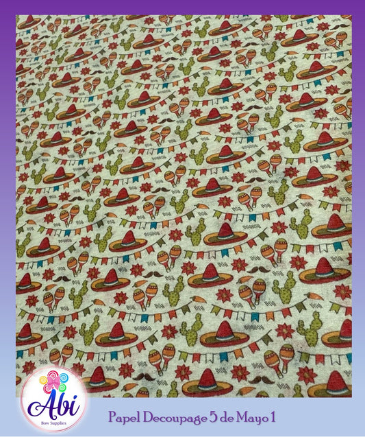 Papel Decoupage Mod. 5 de Mayo 1