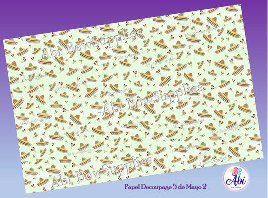 Papel Decoupage 5 de Mayo 2