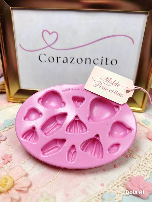 Molde de Silicon Princesitas. Corazoncito