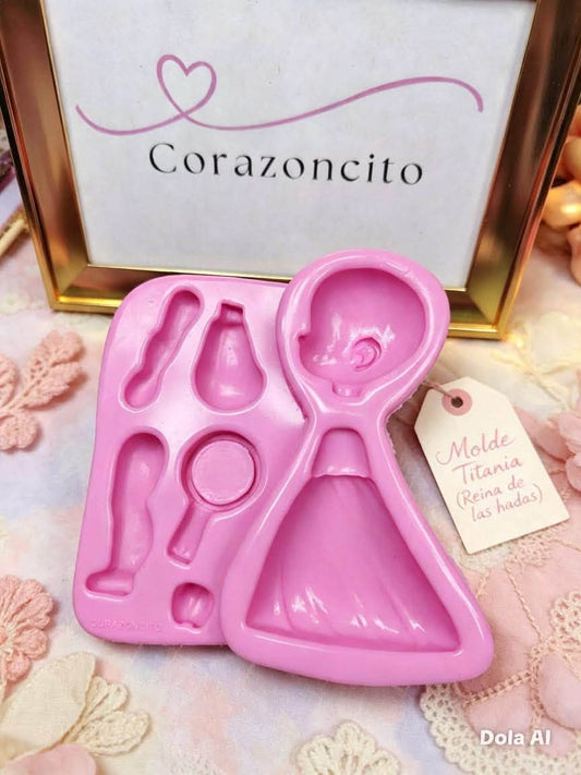 Molde de Silicon Titania. Corazoncito