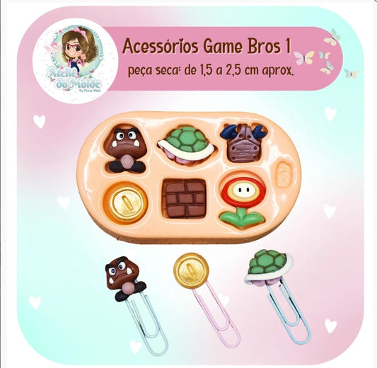 Molde de Silicon Accesorios Game Bros 1 AdM