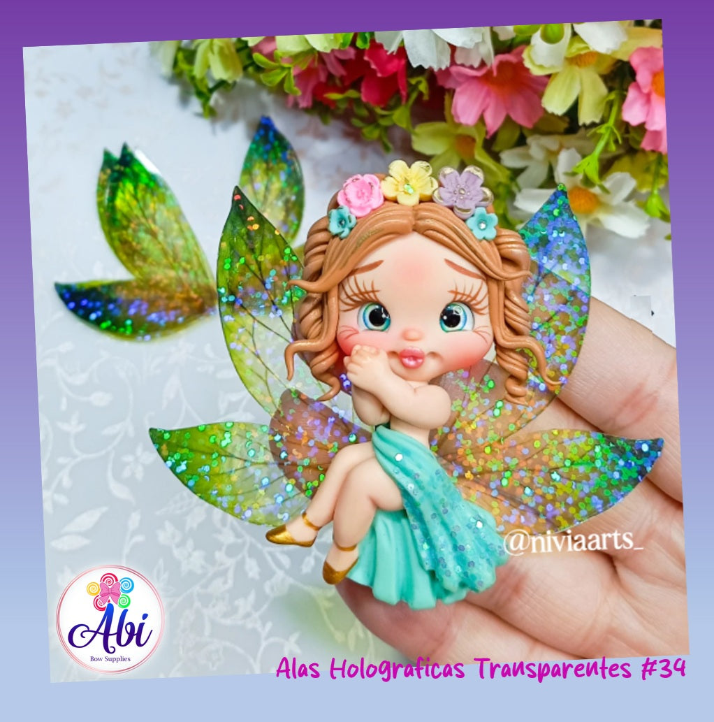 Alas Holograficas Transparentes #34. Nivia Arts