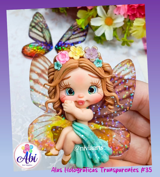 Alas Holograficas Transparentes #35. Nivia Arts