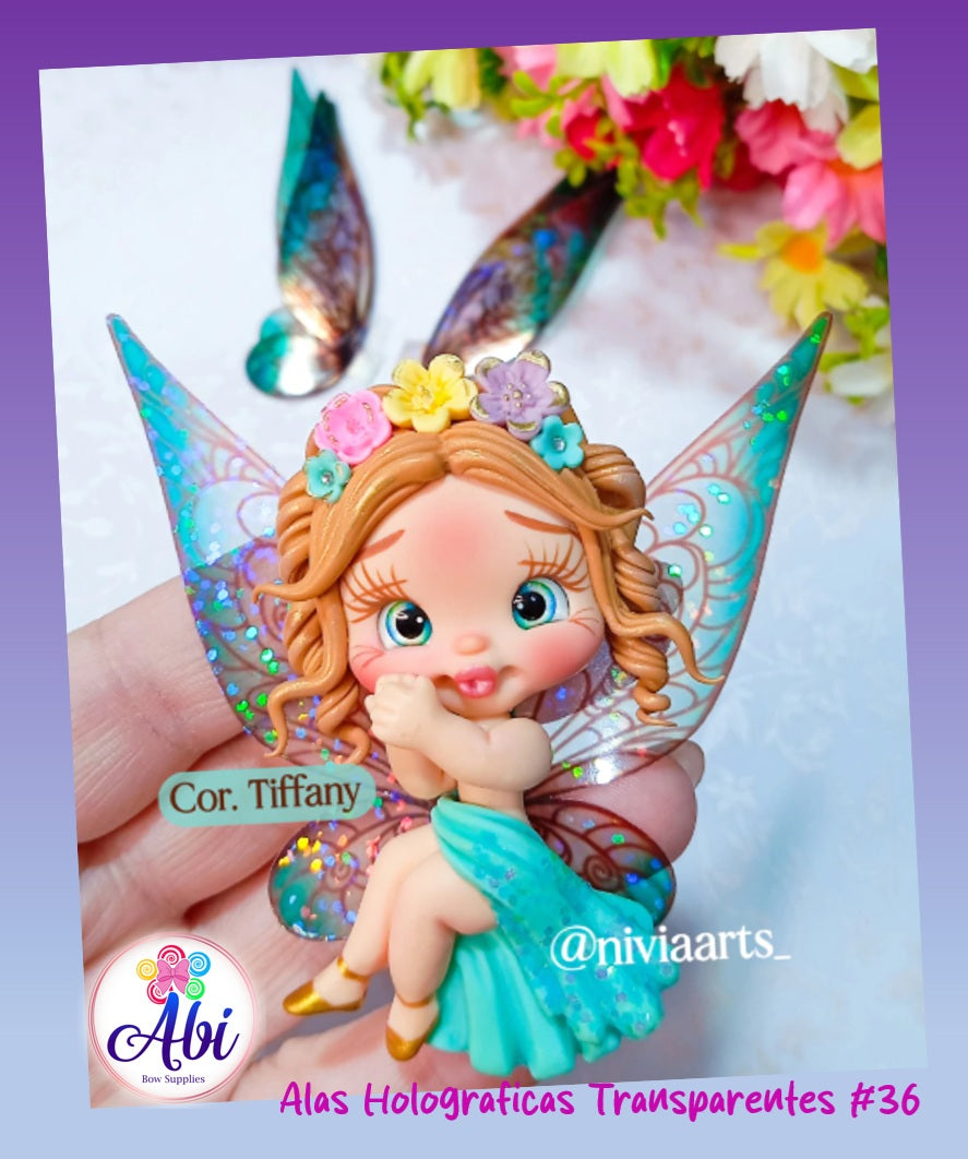 Alas Holograficas Transparentes #36. Nivia Arts