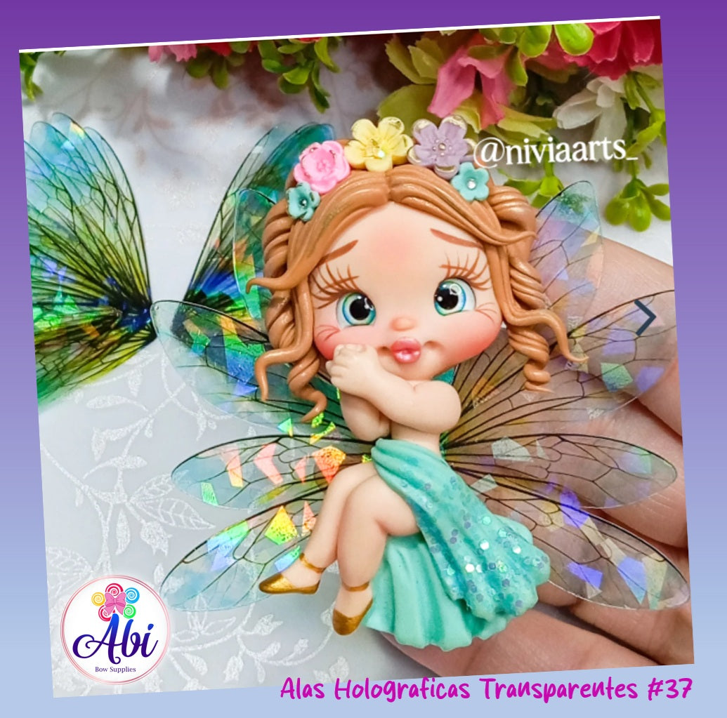 Alas Holograficas Transparentes #37. Nivia Arts