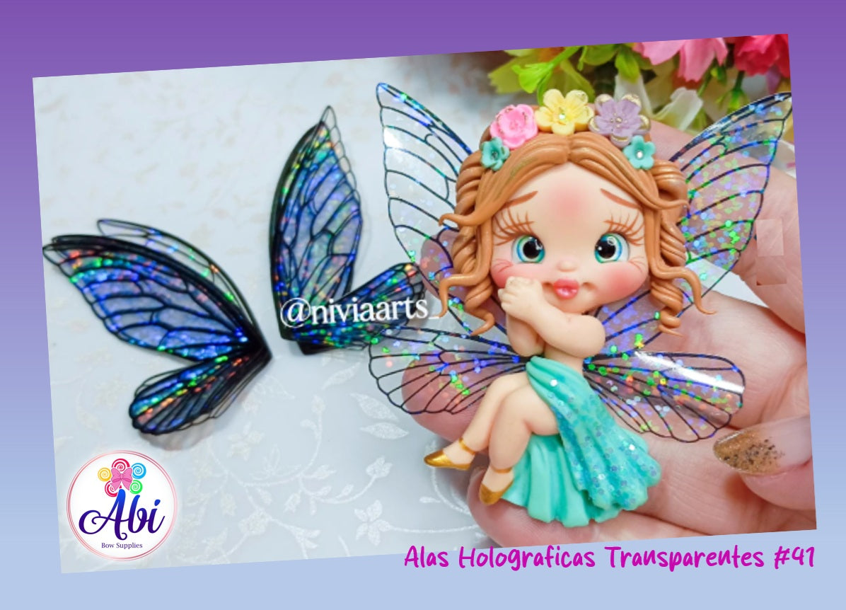 Alas Holograficas Transparentes #41. Nivia Arts