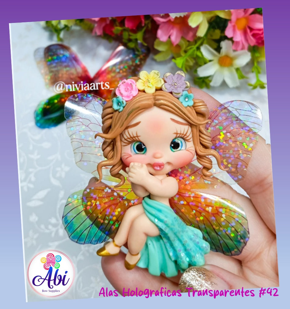 Alas Holograficas Transparentes #42. Nivia Arts
