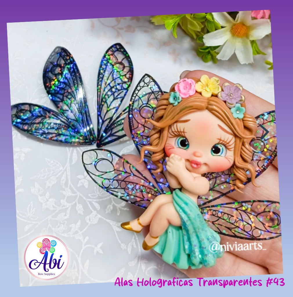 Alas Holograficas Transparentes #43. Nivia Arts