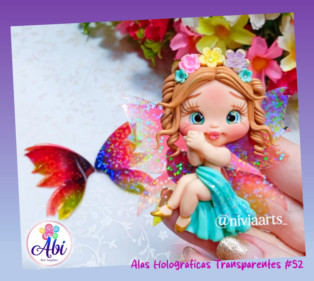 Alas Holograficas Transparentes #52. Nivia Arts