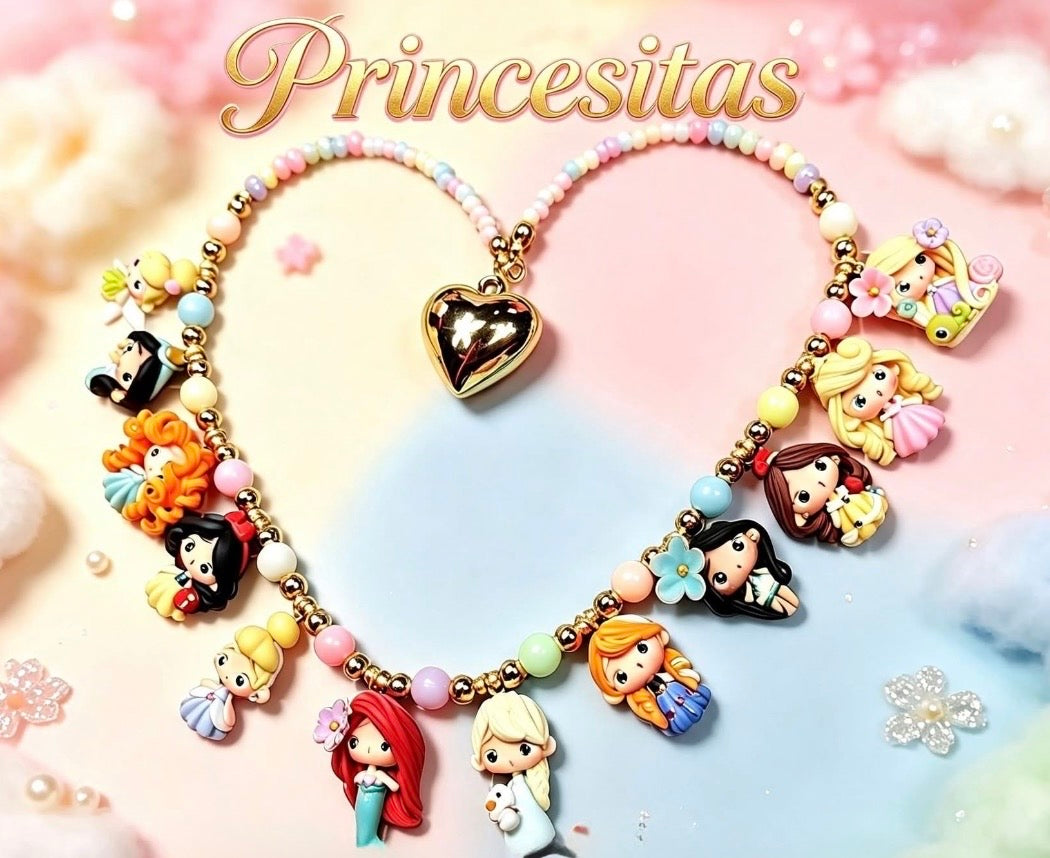 Molde de Silicon Mini Princesita. Corazoncito
