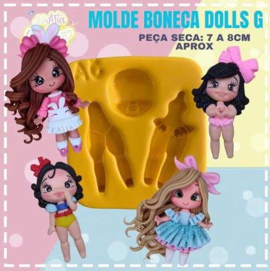 Molde de Silicon Boneca Dolls G AC