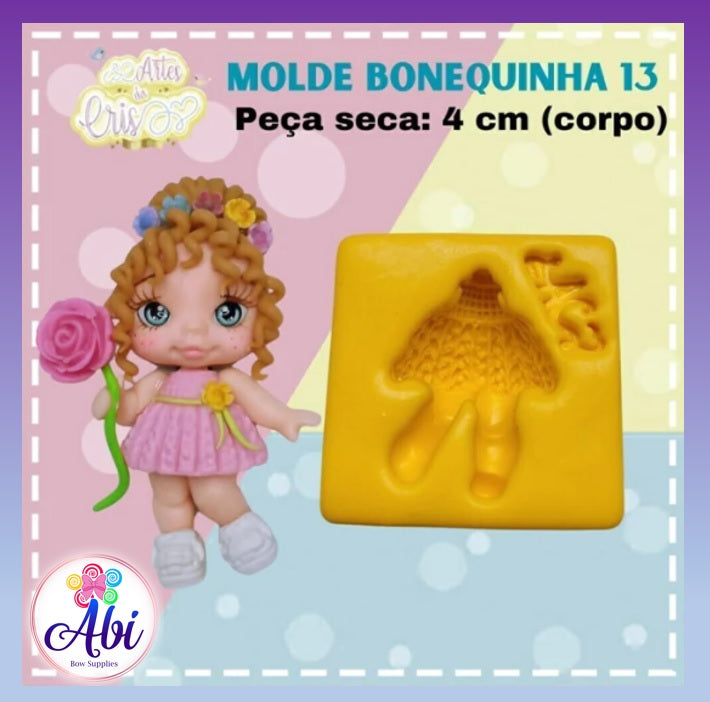 Molde de Silicon Bonequinha 13 AC