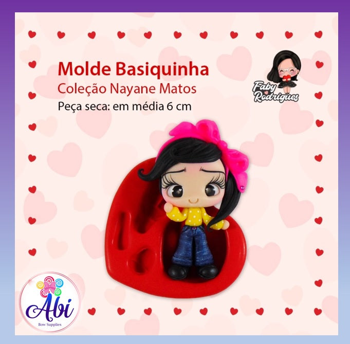 Molde de Silicon Basiquinha Faby Rodrigues