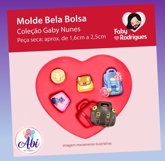 Molde de Silicon Bela Bolsa. Faby Rodrigues