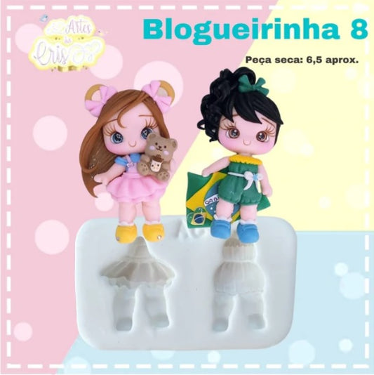 Molde de Silicon Blogueirinha 8 AC