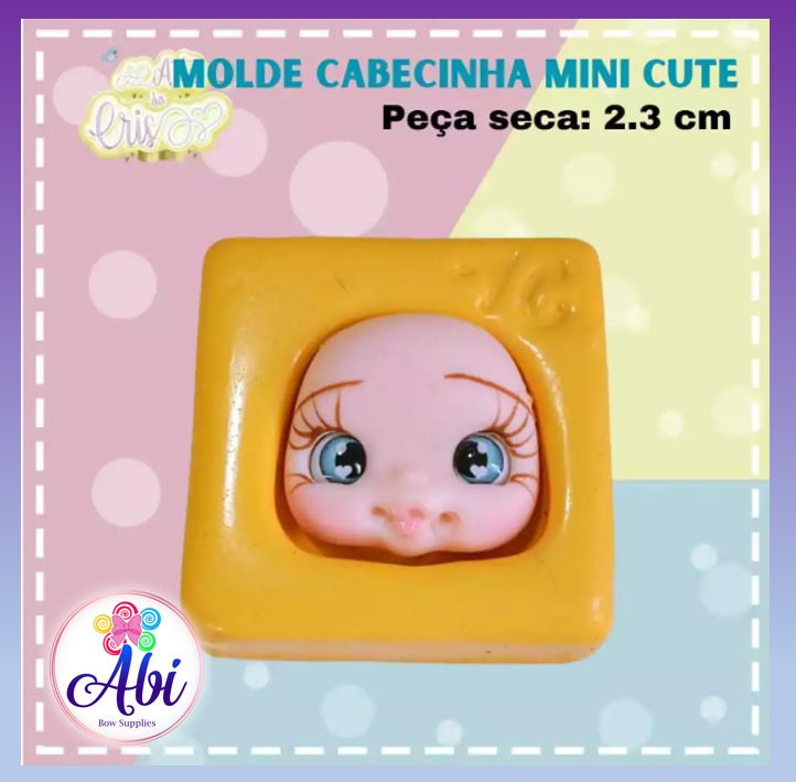 Molde de Silicon Cabecinha Mini Cute AC