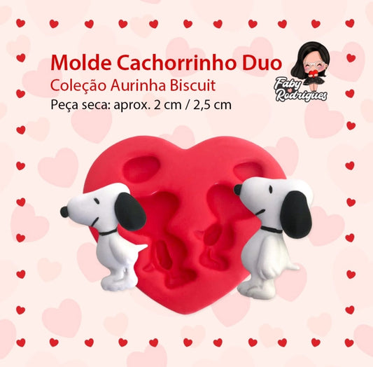 Molde de Silicon Cachorrinho Duo FR