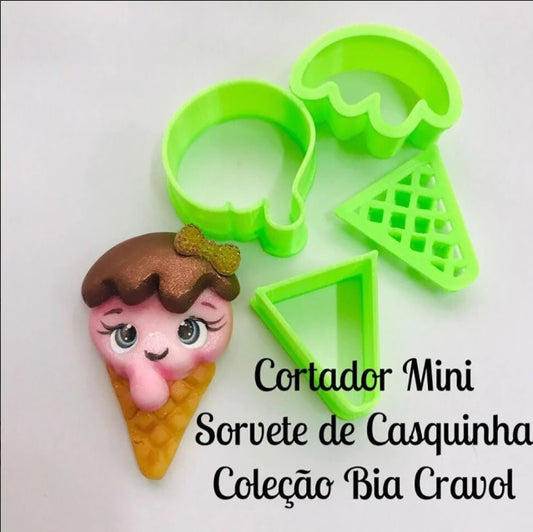 Cortador Mini Sorvete de Casquinha 4cm BC