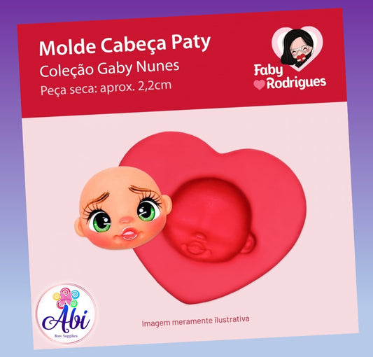 Molde de Silicon Cabeca Paty. Faby Rodrigues