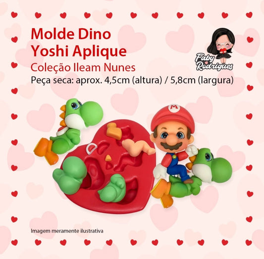 Molde de Silicon Dino Yoshi Aplique FR