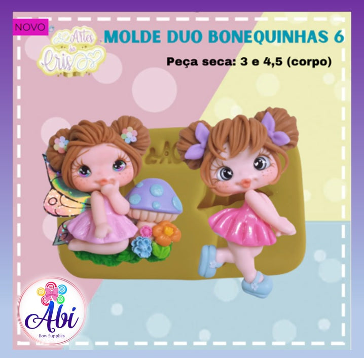 Molde de Silicon Duo Bonequinha 6 AC