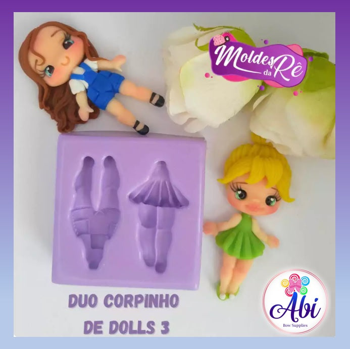 Molde de Silicon Duo Corpinhos de Doll 3 MDR