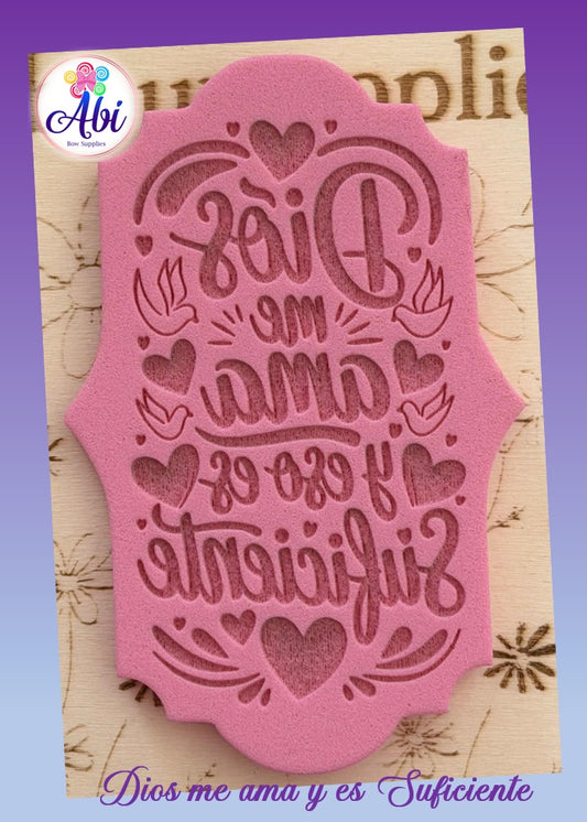 Sello de Relieve "Dios me ama y eso es Suficiente"