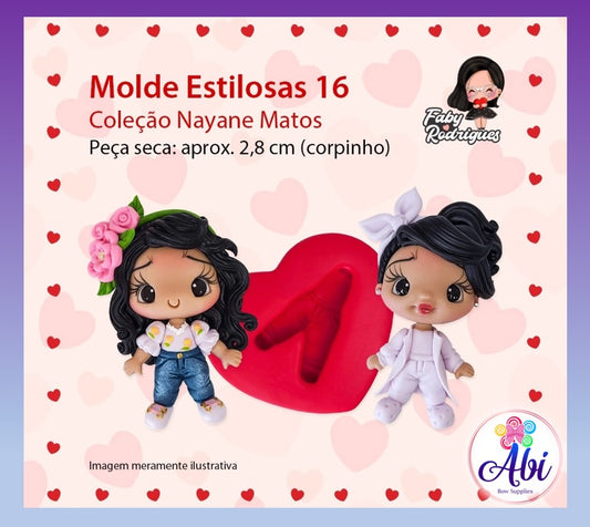 Molde de Silicon Estilosas 16 FR