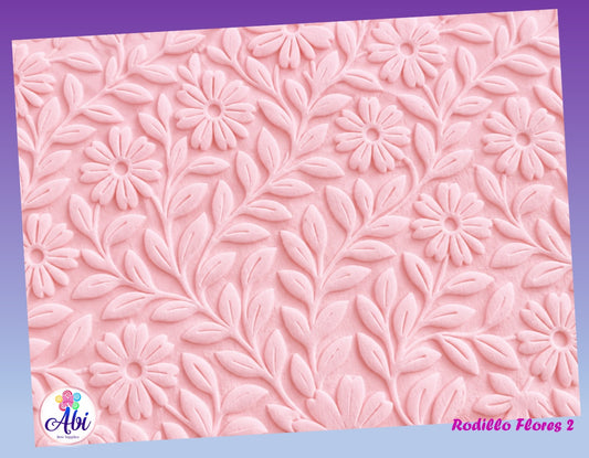 Rodillo Textura Flores 2. Abi