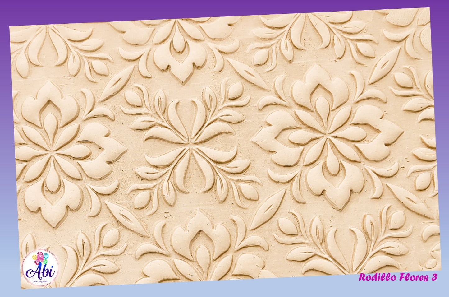 Rodillo Textura Flores 3. Abi