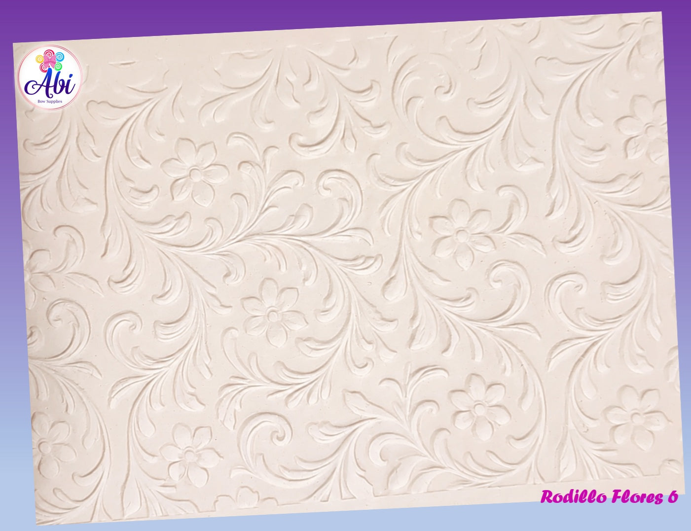 Rodillo Textura Flores 6. Abi