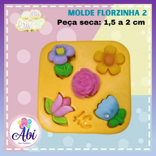 Molde de Silicon Florzinha 2 AC