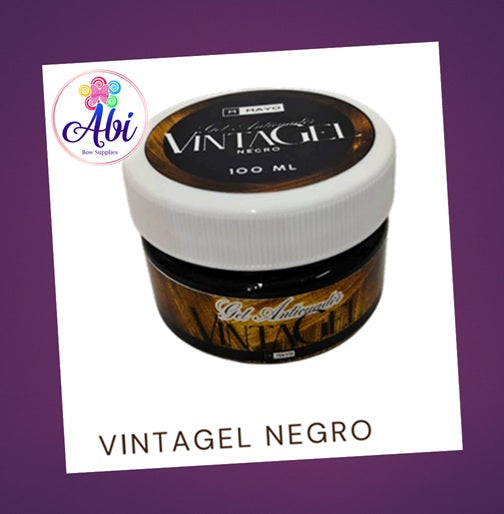 Gel Anticuador Negro (Vintagel). Mayo Manualidades