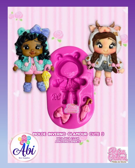 Molde de Silicon Inverno Glamour Cute 3 RC