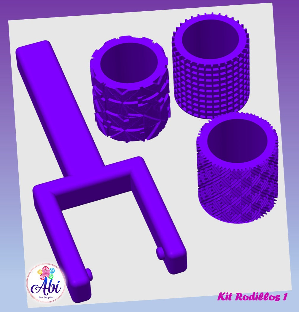 Kit Rodillos Textura 1. Abi