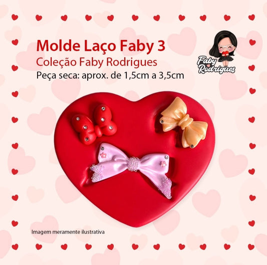 Molde de Silicon Laço Faby 3 FR
