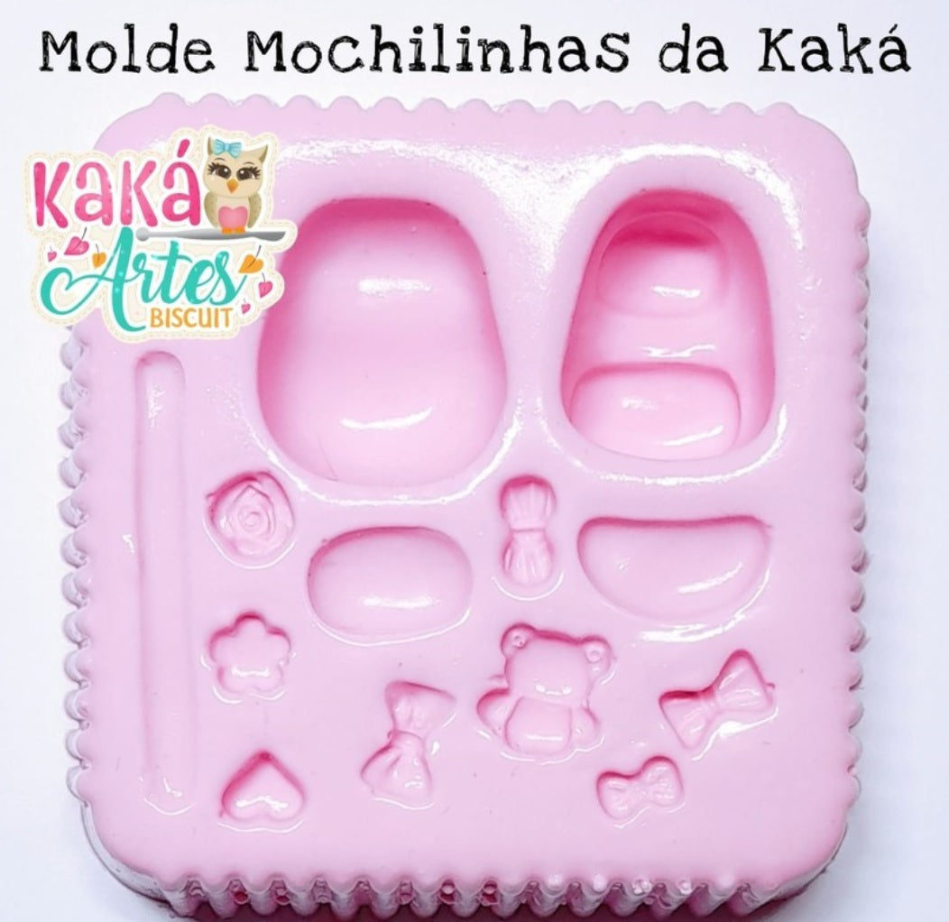 Molde de Silicon Mochilinhas da Kaka