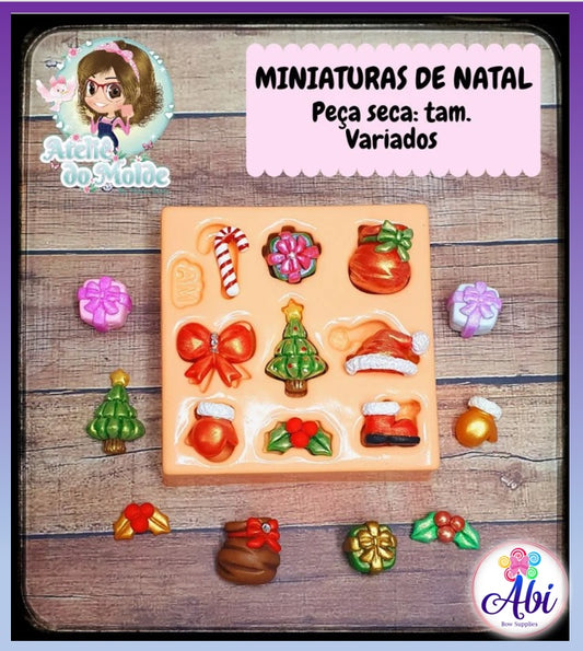 Molde de Silicon Miniaturas de Natal AdM