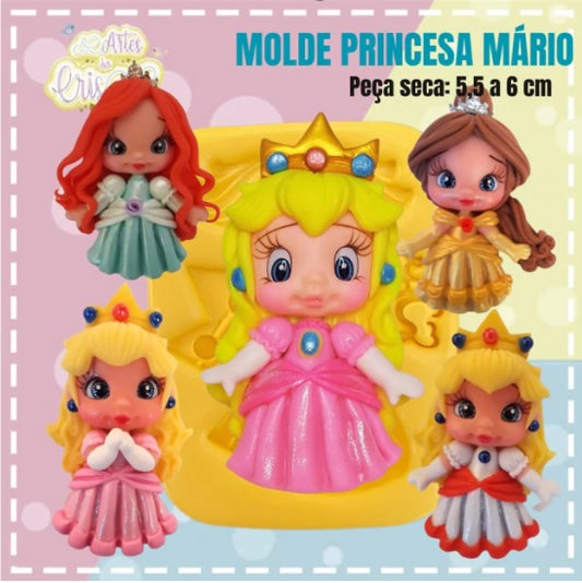 Molde de Silicon Princesa Mario AC