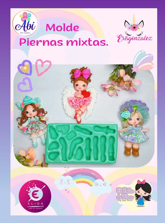 Molde de Silicon Piernas Mixtas ErisGonzalez