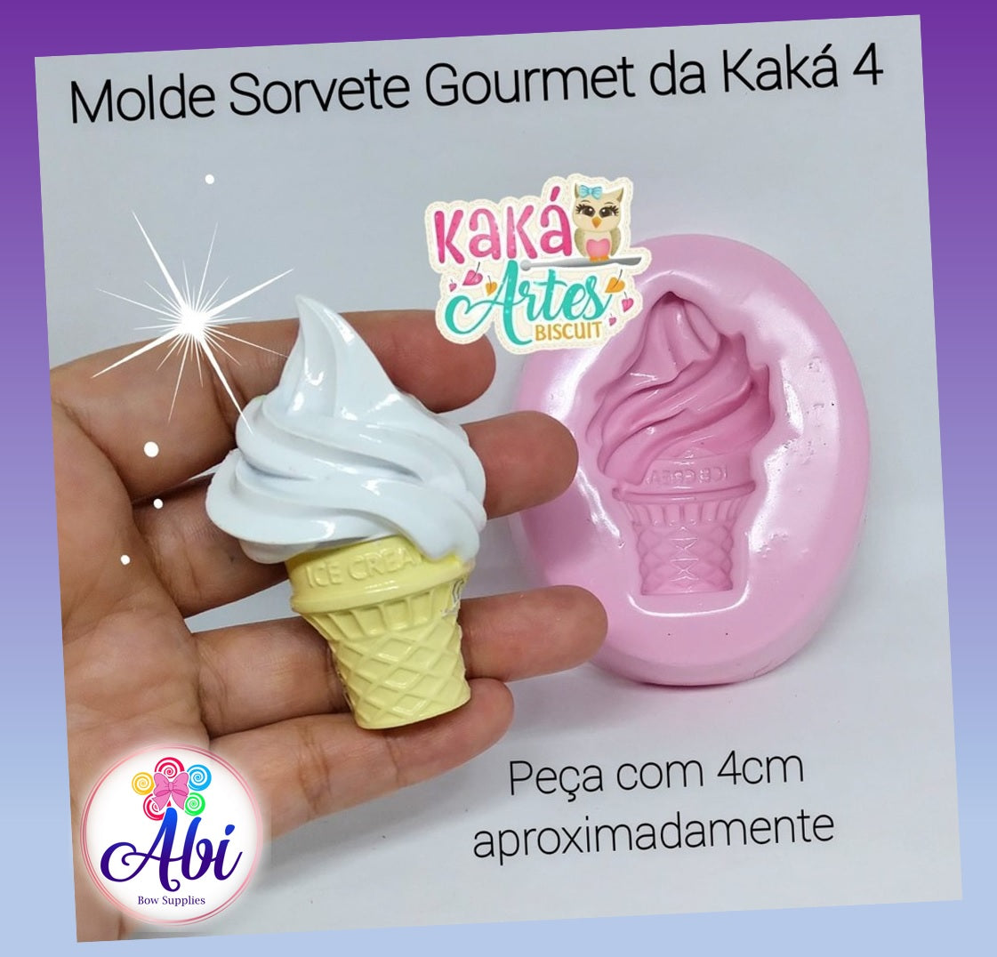 Molde de Silicon Sorvete Gourmet da Kaka 4