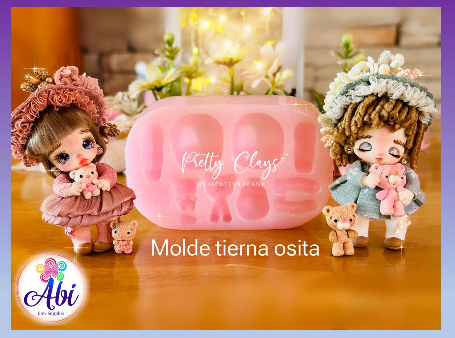 Molde de Silicon Tierna Osita Pretty Clays