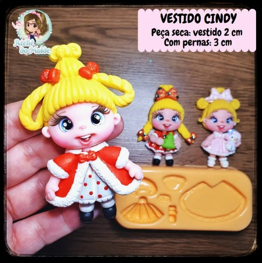 Molde de Silicon Vestido Cindy AdM