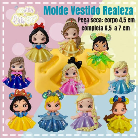 Molde de Silicon Vestido Realeza AC