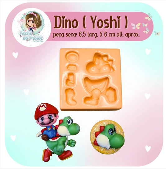 Molde de Silicon Dino Yoshi AdM