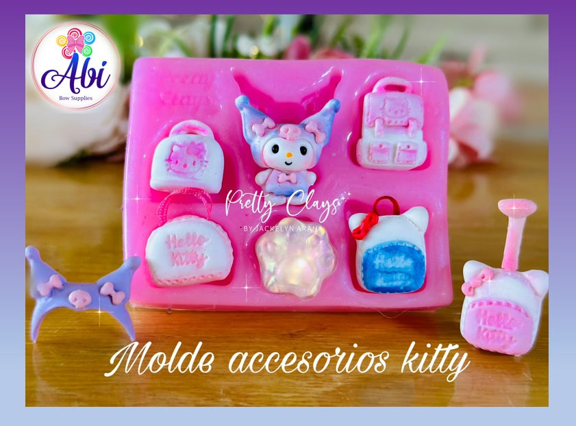 Molde de Silicon Accesorios Kitty MPC